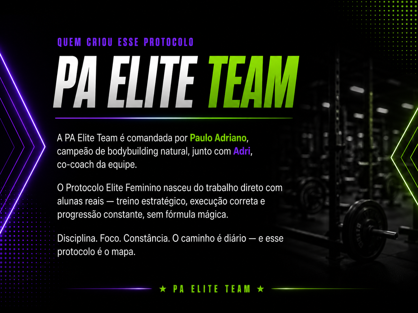 PA Elite Team - Quem criou esse protocolo