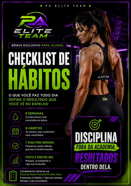 Capa do Checklist de Hábitos